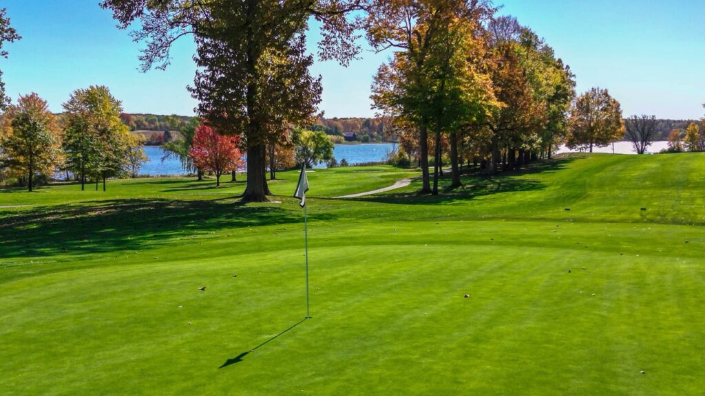 Green at Lake Club golf course